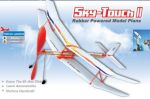 Model gumówki Sky Touch II 500mm - samolot dwupłatowy z napędem gumowym
